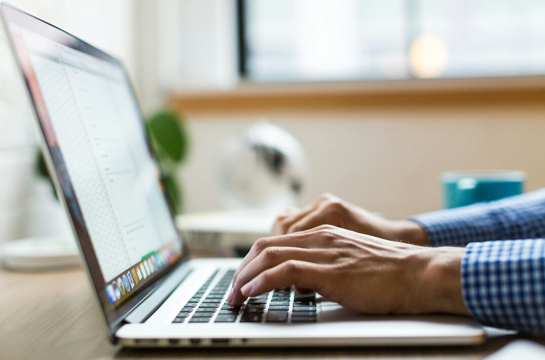 insurance agent using computer